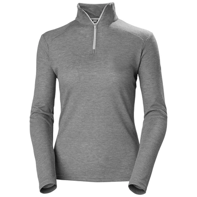 Dámské Aktivní Střední Vrstvy Helly Hansen W Siren 1/2 Zip Up Pullover Šedé | MJDUG-6704