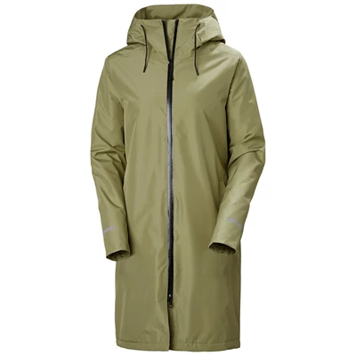 Dámské Bundy Parka Helly Hansen W Aspire Rain Olivy Zelené | OIKGE-1762