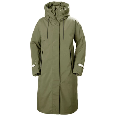 Dámské Bundy Parka Helly Hansen W Charlotte Ins Rain Olivy Zelené | CMEGJ-0635