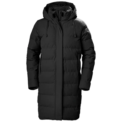 Dámské Bundy Parka Helly Hansen W Mono Materiál Puffy Černé | DXFLS-9724