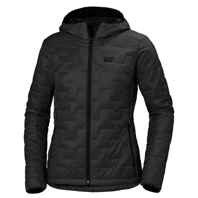 Dámské Lyžařské Bundy Helly Hansen W Lifaloft Insulated S Kapucí Černé | CUXBO-9617