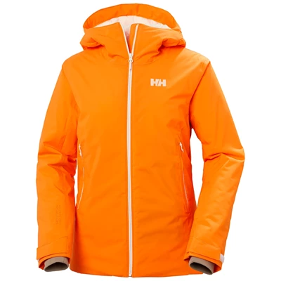 Dámské Lyžařské Bundy Helly Hansen W Snowstar Mono Materiál Oranžové | PGMQV-6237