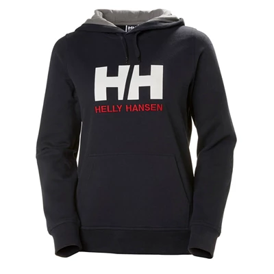 Dámské Mikiny Helly Hansen W Hh Logo S Kapucí Tmavě Blankyt | XSMVJ-8906