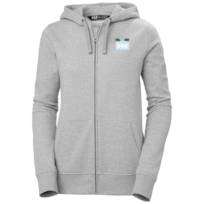 Dámské Mikiny Helly Hansen W Nord Graphic Fzhooded Šedé | LRMVA-5870