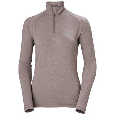 Dámské Svetry Helly Hansen W Verglas 1/2 Zip Up Šedé / Hnědé | LNUXZ-5032