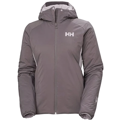 Dámské Venkovní Bundy Helly Hansen W Odin Stretch S Kapucí Šedé | TZNPL-4672