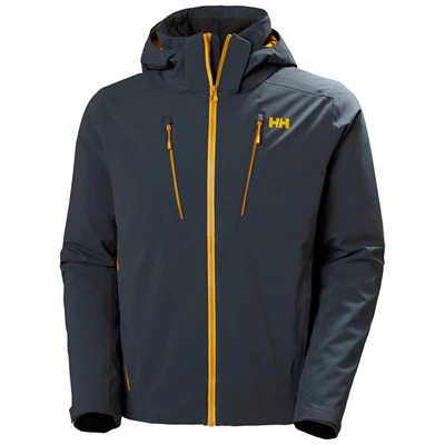 Pánské Lyžařské Bundy Helly Hansen Alpha 3.0 Šedé | MGSAW-0975