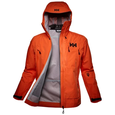 Pánské Lyžařské Bundy Helly Hansen Odin 9 Worlds Infinity Oranžové / Červené | XRLIP-4371