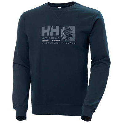 Pánské Mikiny Helly Hansen Arctic Ocean Sweat Tmavě Blankyt | QZTPB-6519