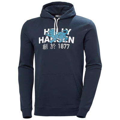 Pánské Mikiny Helly Hansen Celebrationhooded Tmavě Blankyt | ZCXTM-6948