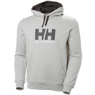 Pánské Mikiny Helly Hansen Hh Logo S Kapucí Šedé | AGBUH-6518