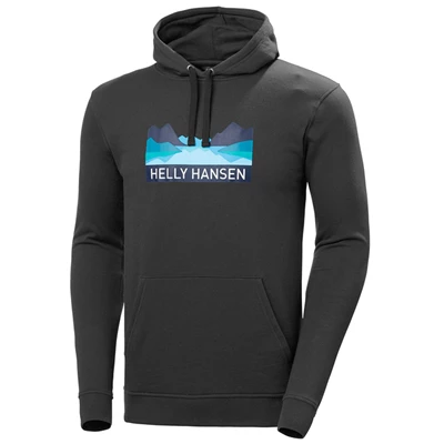 Pánské Mikiny Helly Hansen Nord Graphic Pull Over S Kapucí Šedé | TPZBQ-3924