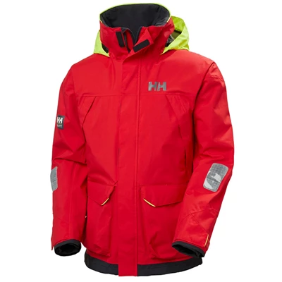 Pánské Plachetní Bundy Helly Hansen Pier 3.0 Červené | IBWXD-9301