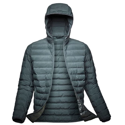 Pánské Zateplené Bundy Helly Hansen Mono Materiál S Kapucí Šedé | ODHRI-5814