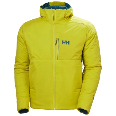 Pánské Zateplené Bundy Helly Hansen Odin Stretch S Kapucí Olivy Zelené | SCFBA-6387