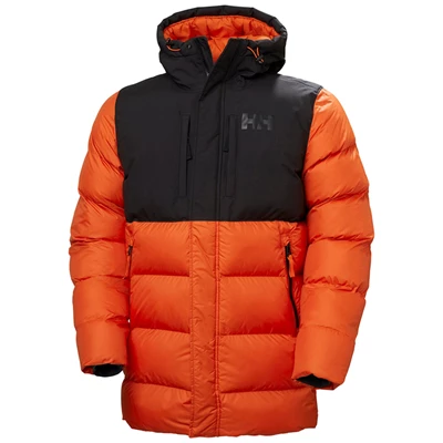 Pánské Zimní Bundy Helly Hansen Active Puffy Long Černé / Červené | LEAZT-2496